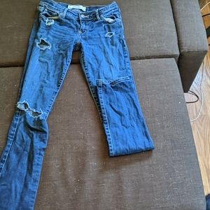 Abercrombie & Fitch ripped perfect stretch jeans